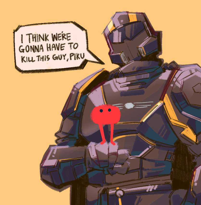 aughmyleg's tweet photo. two games i played recently #helldivers2 #pikuniku https://t.co/MdmgKWxJB6