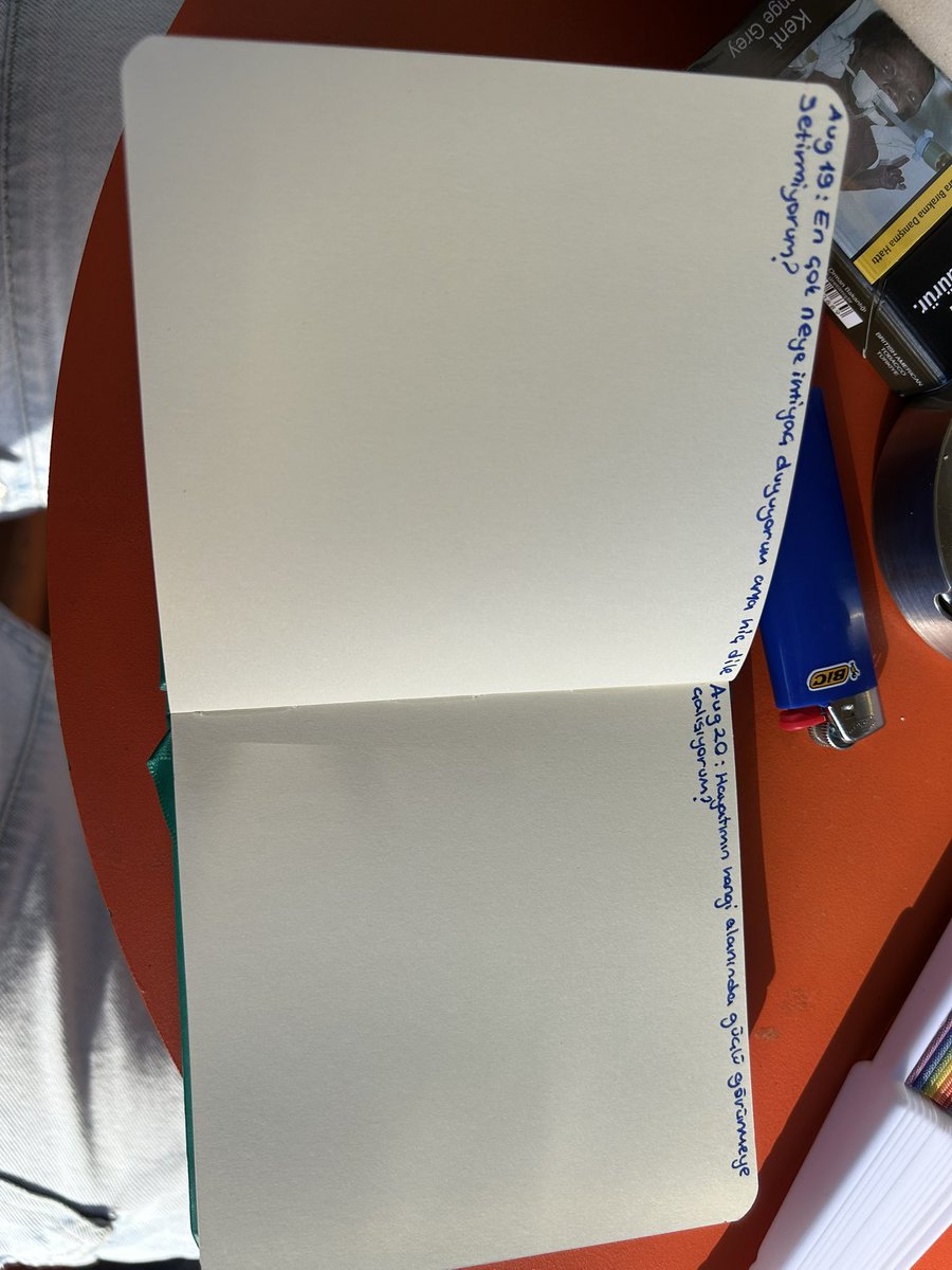 LightninMcButch's tweet photo. bazen 3 gün boyunca journalling yapmazsın ve that's okay. https://t.co/QHjPwthG0T