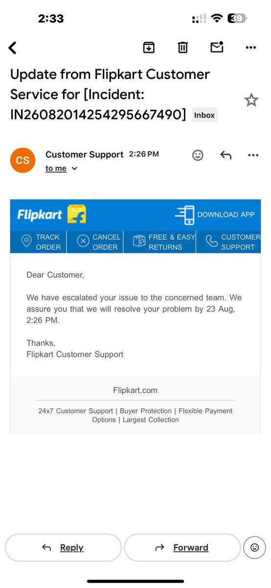arpanjain_'s tweet photo. @flipkartsupport @VishBorkar Its the same situation with most of the customers. Even i haven’t received even a single call from @Flipkart team yet? How can your customer service be this reckless and unresponsive after 10+ days of continuous follow-ups? @FlipkartSupport https://t.co/AK8EYF6dPB