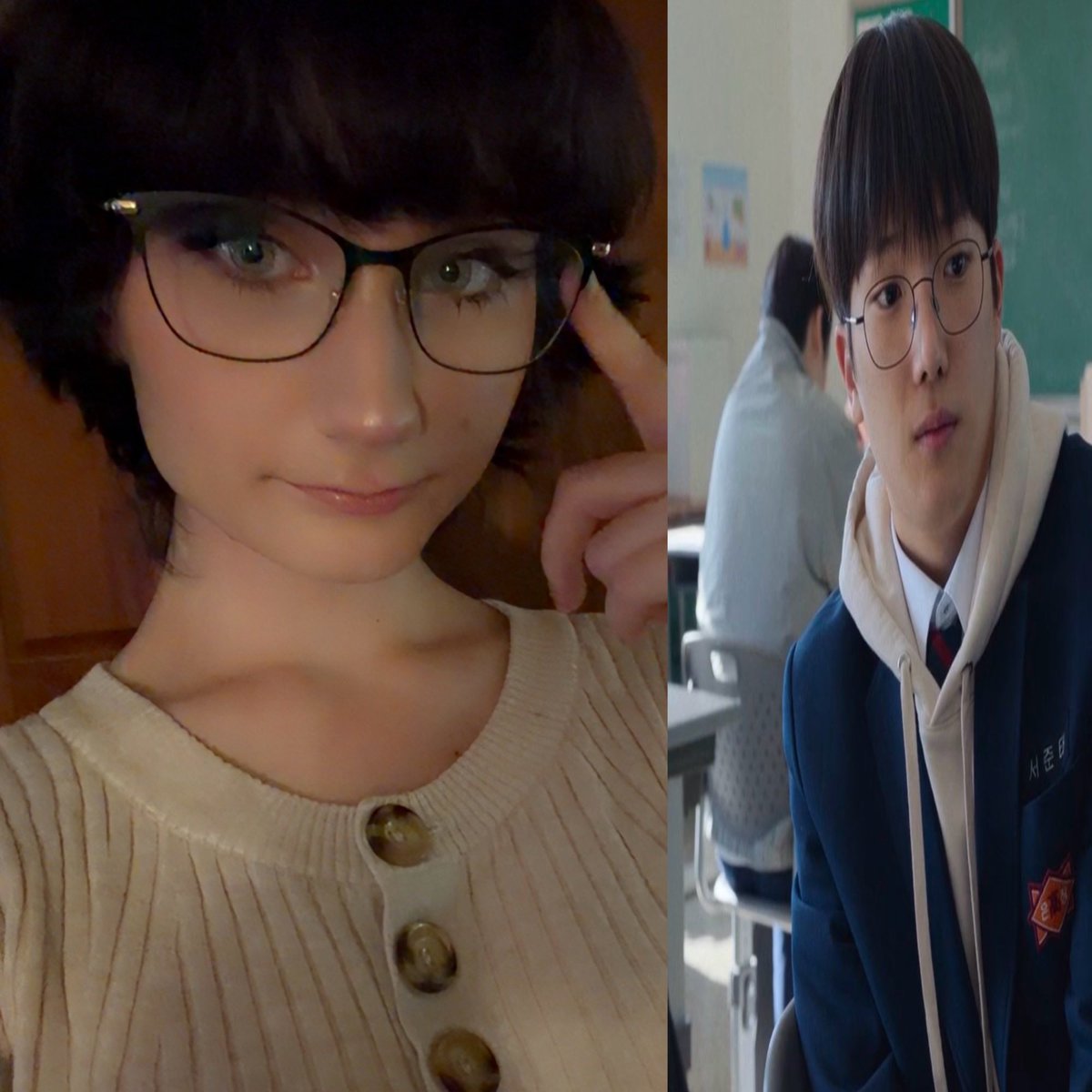 blaerped's tweet photo. hi guy s..my bangs grew out and now i look like fugly white girl juntae https://t.co/lxgBYMLi1N