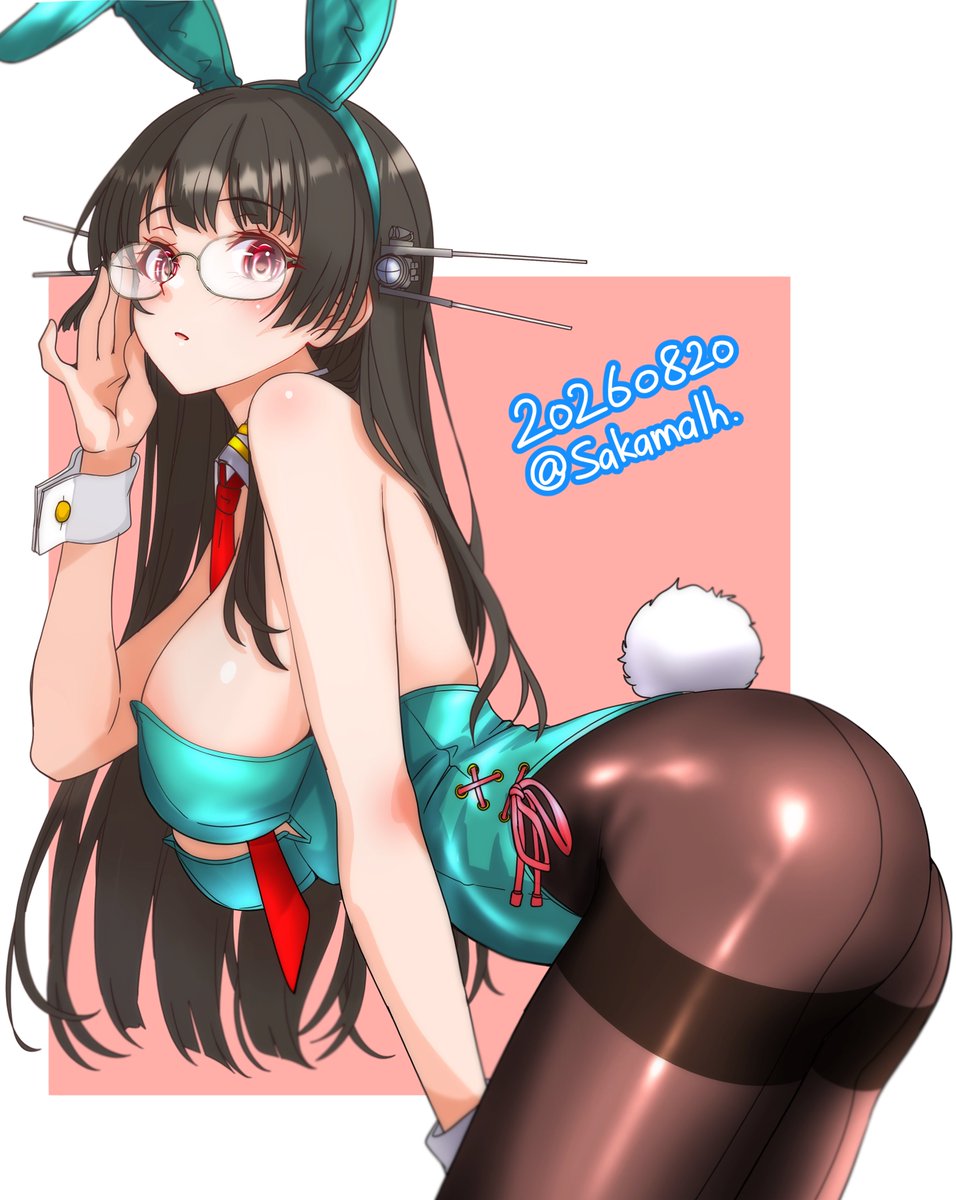 sakamalh's tweet photo. 鳥海うさぎ
#艦これ版真剣お絵描き60分一本勝負_20260820 https://t.co/N74Abdqc8L