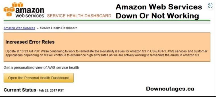 jsaunders_'s tweet photo. In February 2017, an Amazon engineer ran a routine command and took Slack, Trello, Quora and thousands of other sites offline.

Amazon could not update its own status page to say so. It ran on the service that was down.

Here's how one mistyped input became four hours: https://t.co/JBDI3SL7L7