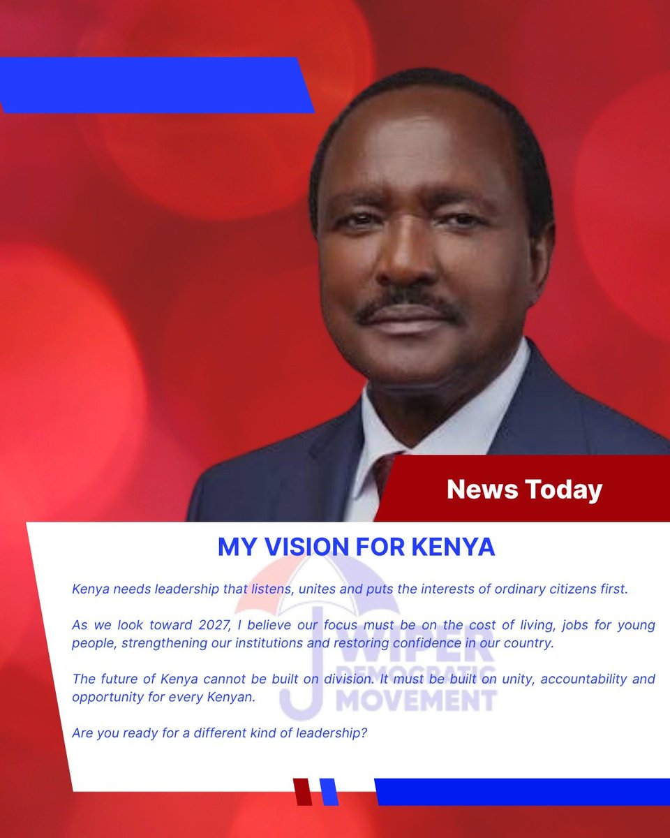 lilz_worldd's tweet photo. From a young MP in 1985 to Kenya's 10th Vice President, Kalonzo Musyoka has witnessed Kenya's political evolution firsthand. Few politicians today can claim that breadth of institutional experience.#kalonzoleads https://t.co/oMcAoHZmPm