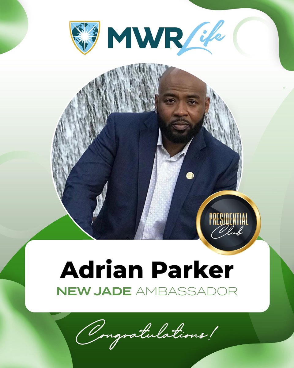 mwrlife's tweet photo. Join us in recognizing our new Jade Lifestyle Ambassadors! π₯³
Welcome to the MWR Life Presidential Club. This milestone is a powerful reflection of your commitment to growth, leadership and building a lasting legacy.
Next goal: Pearl!
#MWRLife #MakingWishesReal https://t.co/9dhjMSj8kw
