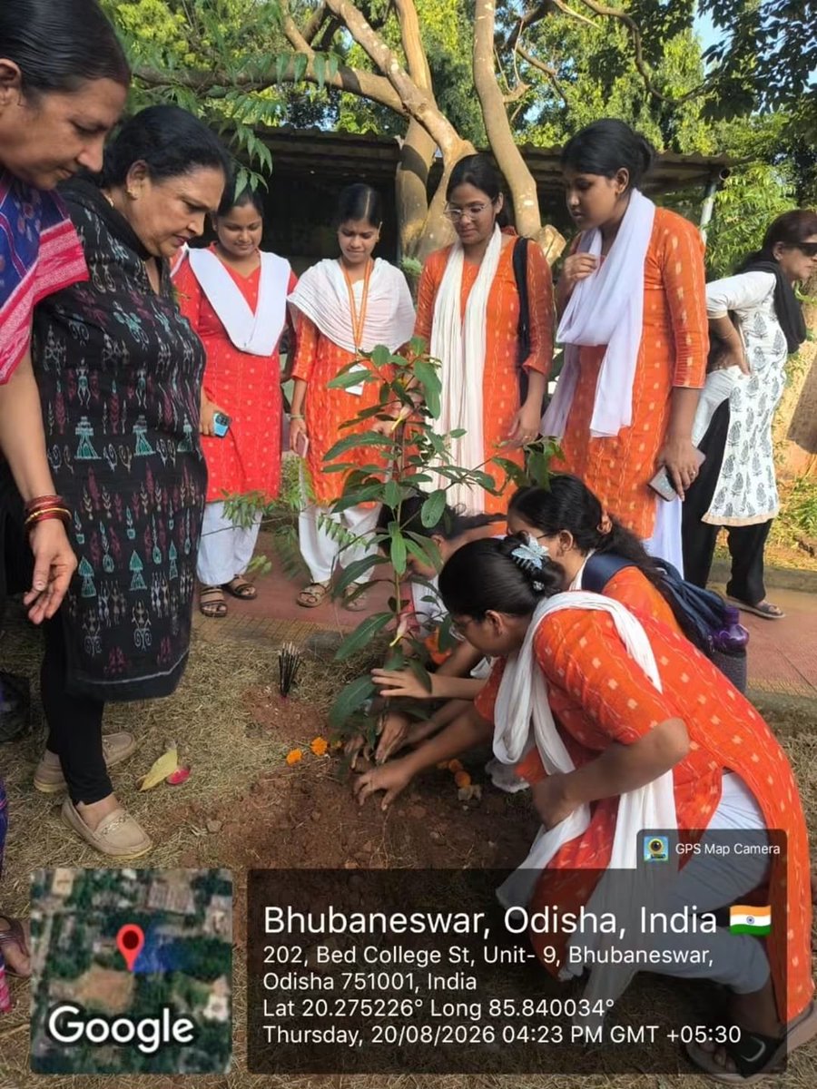 NdwcteBBS's tweet photo. 🌱 Cultivating a Greener Future!
NDWCTE &amp; Srujanika Women Charitable Trust, Bhubaneswar jointly organized a plantation programme, promoting environmental awareness, community engagement &amp; sustainable practices. 🌿
#GreenCampus #PlantationProgramme #CommunityEngagement #NDWCTE https://t.co/KiNjQ8Lo0x