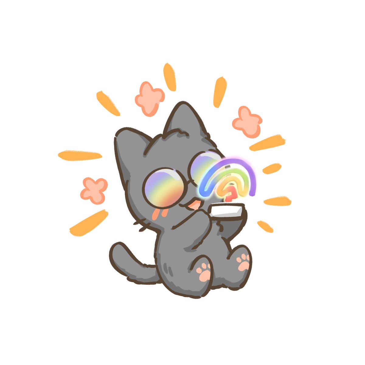 CattyCat_510's tweet photo. ชอบมากสายรุ้ง 😂🌈🐈‍⬛ https://t.co/ueUOo1xi7J