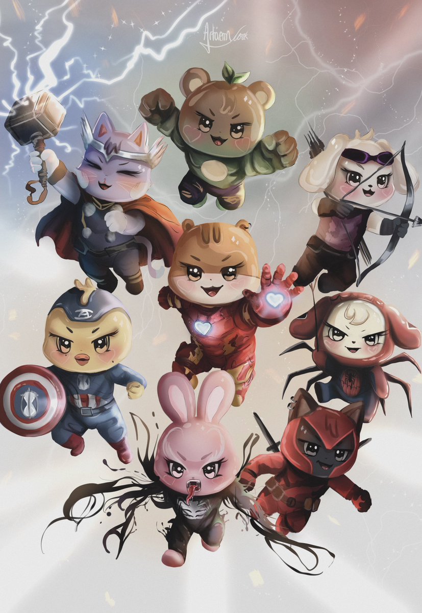 artaem_work's tweet photo. New Avengers 
#ATEEZ #ATEEZfanart https://t.co/Fe15h2sduO