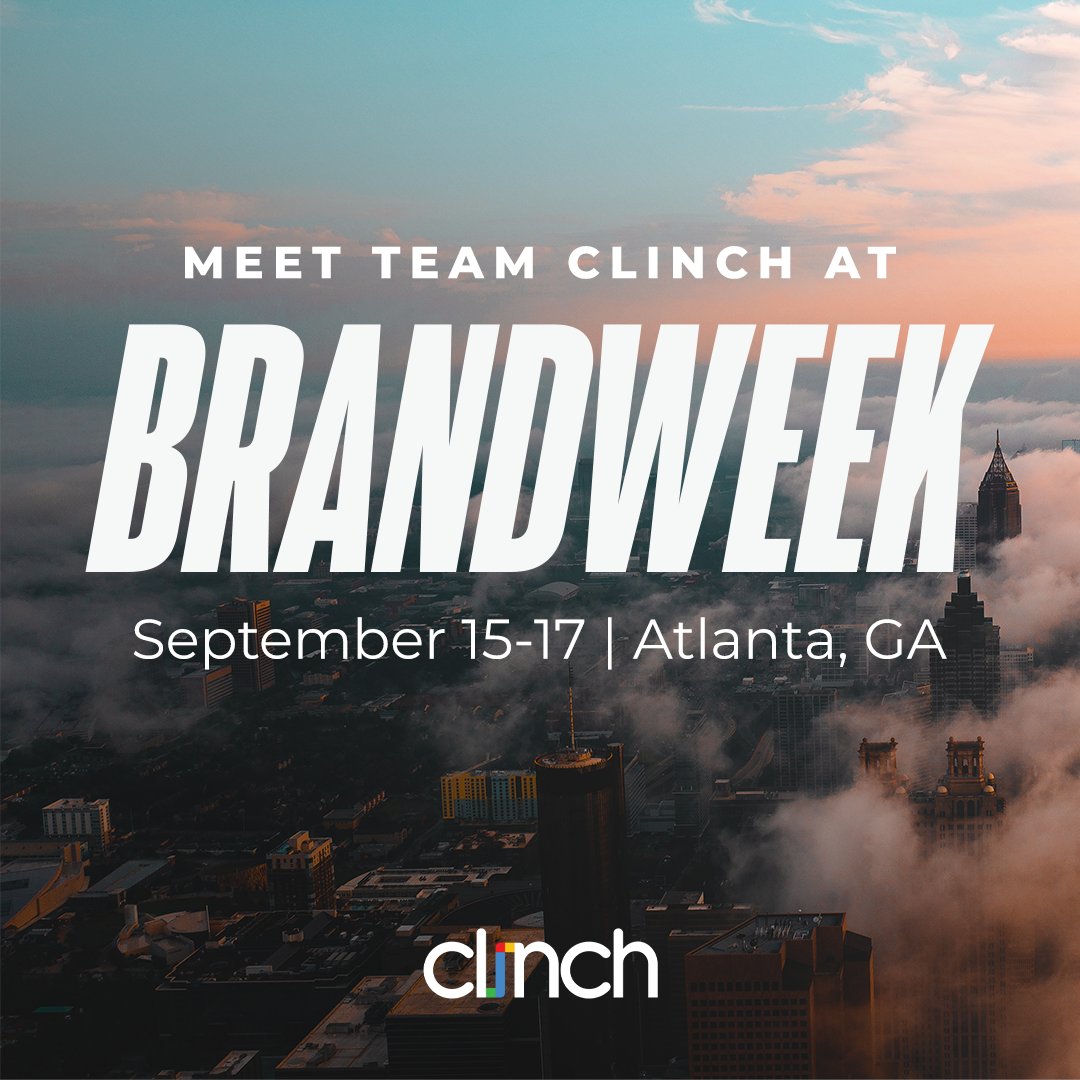Clinch_USA's tweet photo. Who else is gearing up for @ADWEEK's Brandweek in mid-September?! We’re looking forward to joining marketing leaders and innovators as they unpack how brands can make every creative &amp; media moment work harder. Attending? Let’s connect. Reach out here: https://t.co/w4PD4iqtwl https://t.co/oQW417jZNL