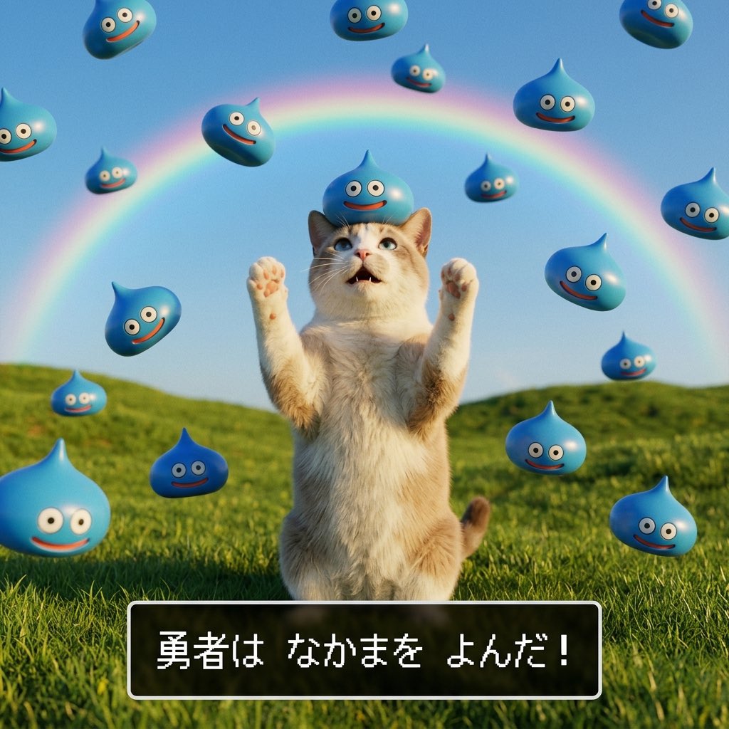mitos_14's tweet photo. ドラゴンクエストの
勇者画像を生成したよ！

うちの猫を勇者と魔導士にして貰った😊

#ジェミニクエスト
@DQ_PR https://t.co/12dhXPTw7w