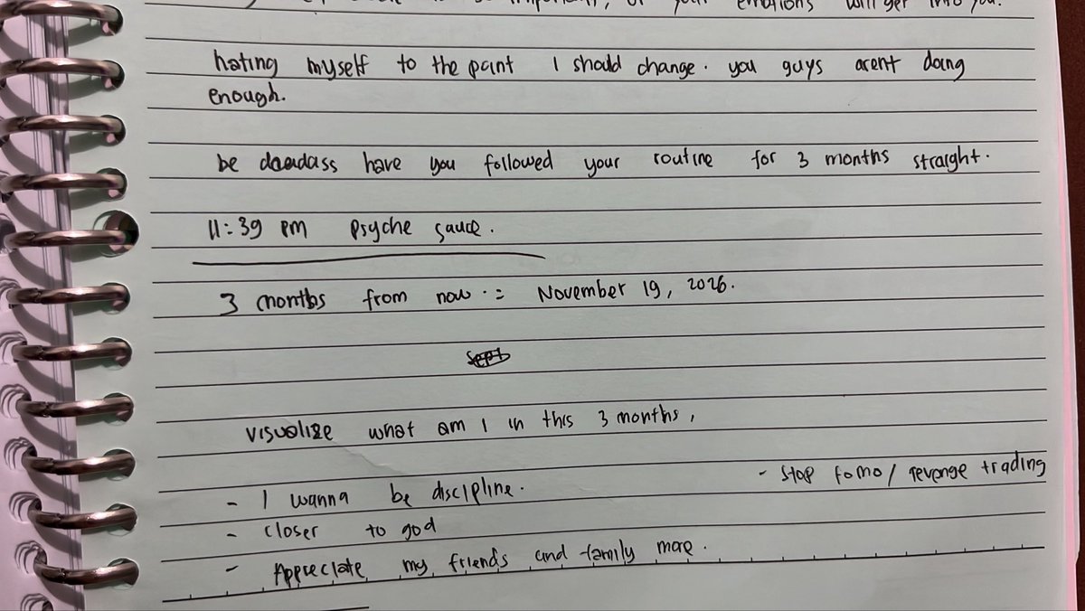 clevvnq's tweet photo. forgot to post ts, not looking at the charts yesterday, just taking notes from ronan and goes to sleep, long ahh 3+ hours stream😭

#ronan3monthschallenge https://t.co/Xhkut5xwjr