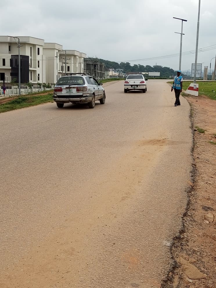 FRSCSMUnit8Abj's tweet photo. #SpecialMarshals of Unit 8 engaged in public enlightenment &amp; traffic control at Mabushi, Regular Marshals were also present to beef up the exercise today 20/August/2026 #frsc #RoadSafety https://t.co/9pdQFPZ4qE