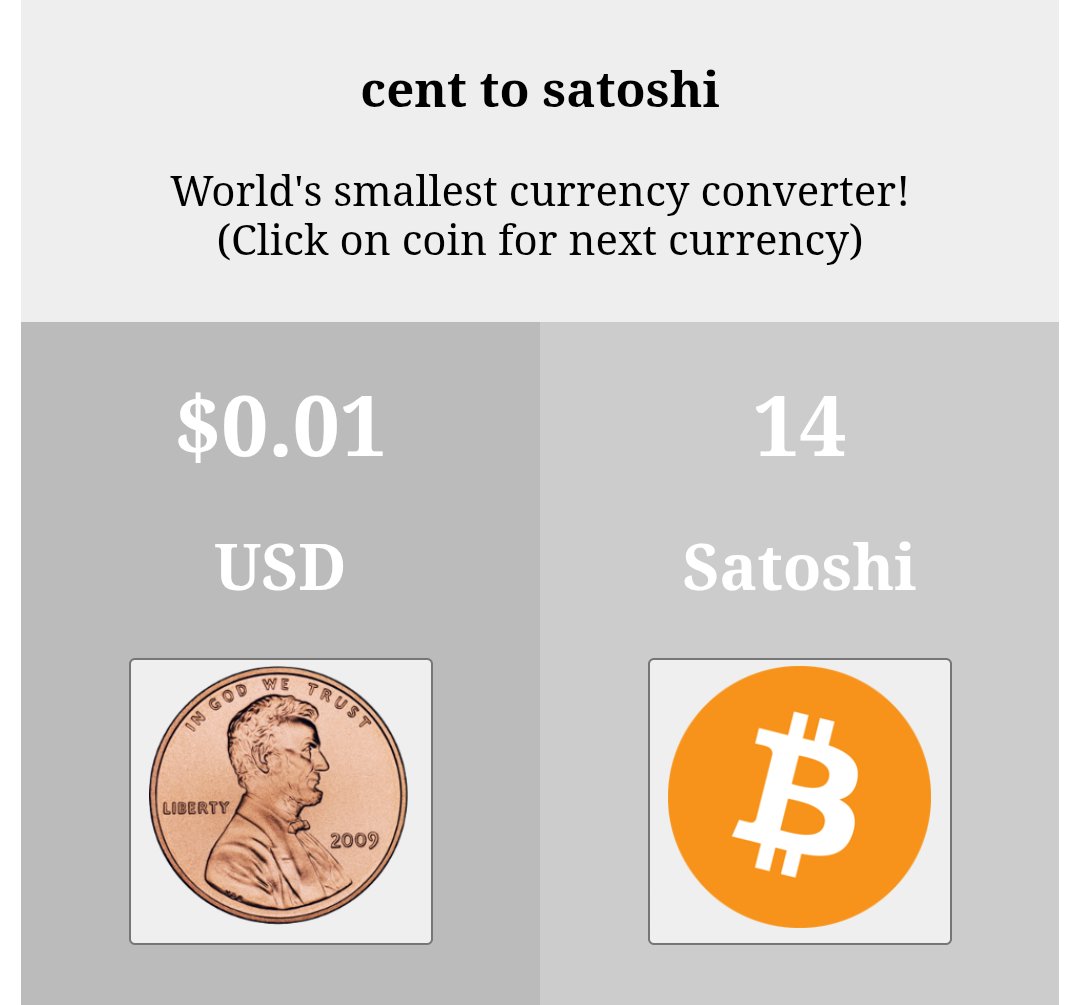cent2sat's tweet photo. 14 sats/¢
#Bitcoin https://t.co/H42cebt5uD