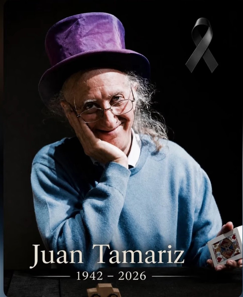 moisestve's tweet photo. En nombre de la familia Tamariz quiero agradecer a todos las innumerables muestras de apoyo y cariño recibido, tanto presencialmente como a través de mensajes y llamadas, tras el fallecimiento ayer de nuestro querido JUAN TAMARIZ.

GRACIAS, DE TODO CORAZÓN. 💜
🎩🪄♦️♠️♣️♥️ https://t.co/VavQweCYll