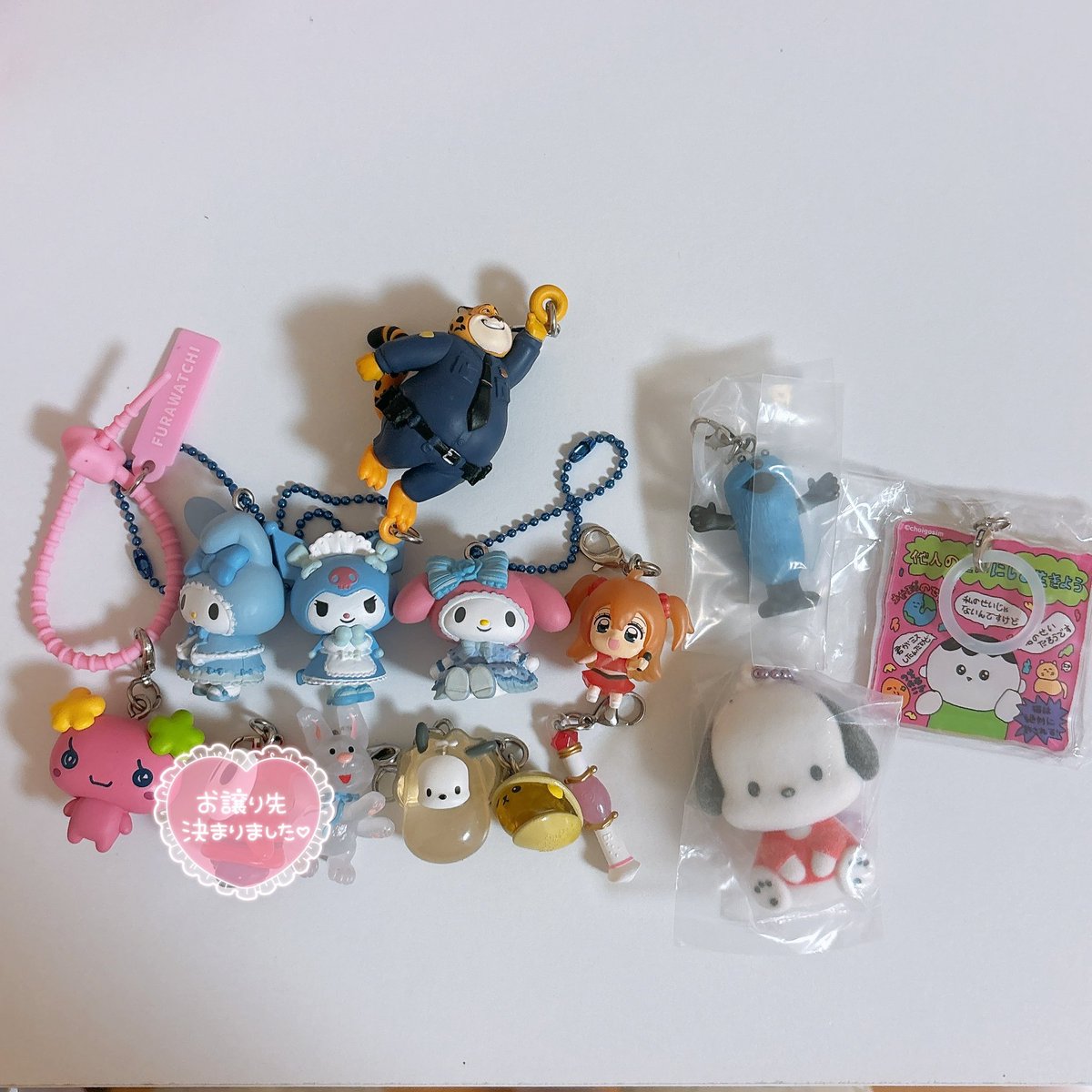 chachapeach63's tweet photo. めじるし　交換
譲　1〜3枚目(サンリオ シュガーバニー クロミ シナモロール マイメロ けろっぴ ポチャッコ　豆しば　明日のナージャ　マツケンキティ ジュエルペット マリオ スンスン )
求　リプ欄 https://t.co/Byw53K2hQA