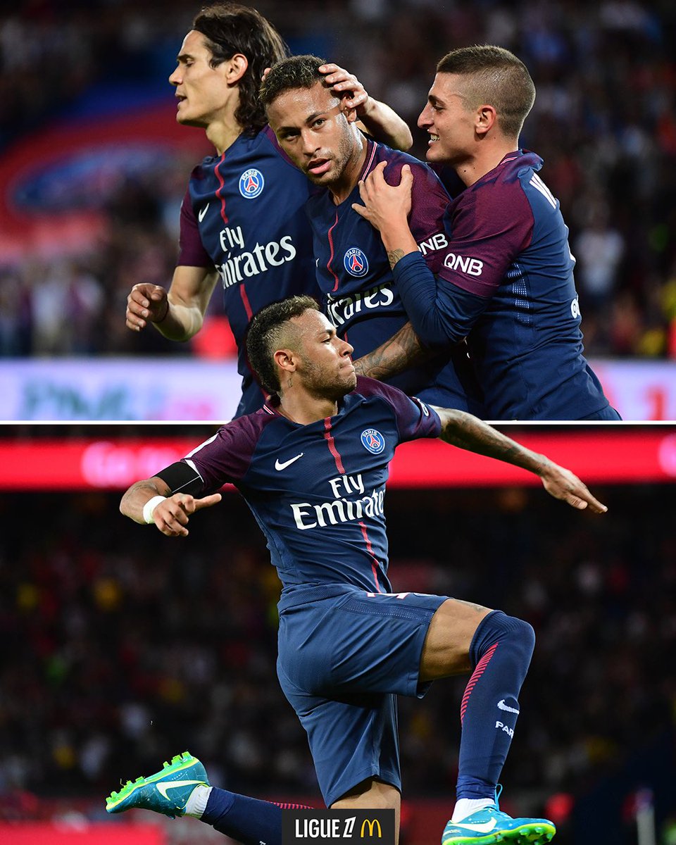 Ligue1_POR's tweet photo. Há 9 anos, Neymar estreava no Parc des Princes com o PSG 🇧🇷✨

O resultado: ⚽⚽ 2 gols
🅰️🅰️ 2 assistências https://t.co/neKWWmWDtD