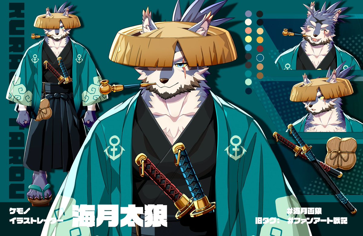 Kuragetarou1203's tweet photo. 衣装「宵のサムライ」 https://t.co/SjNfTVpIs6