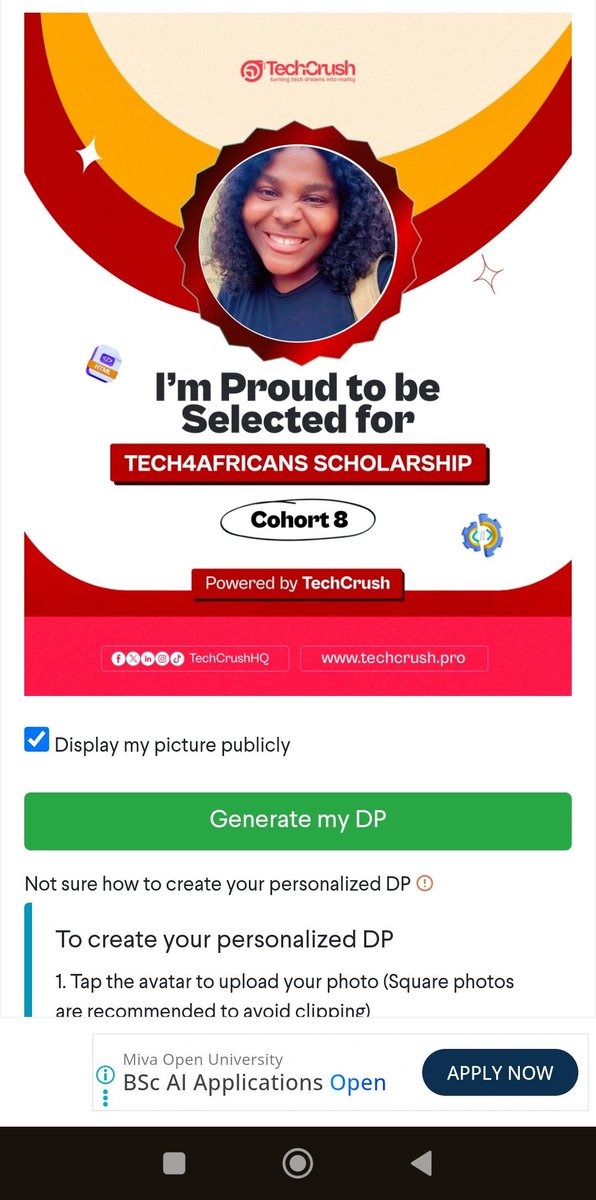 Edidi080259's tweet photo. I chose Cybersecurity with @TechCrushHQ 🔐💻
From knowing little about tech to learning Linux, networking &amp; security, the journey has begun.
Still learning. Still growing. 🚀
#RisewithTechCrush #Tech4AfricansScholars #LearningwithTechCrush https://t.co/mj3mO5SPdb