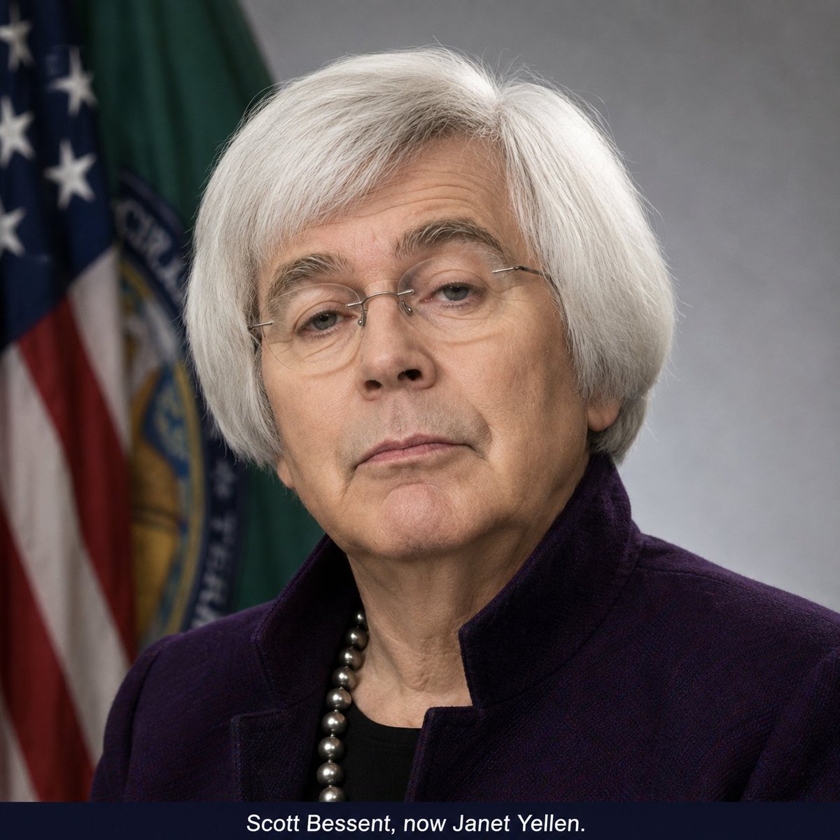 brickviews1's tweet photo. @SaraEisen @SecScottBessent @SquawkStreet Don't you mean Scott Yellen? https://t.co/wPTlMKhpCj