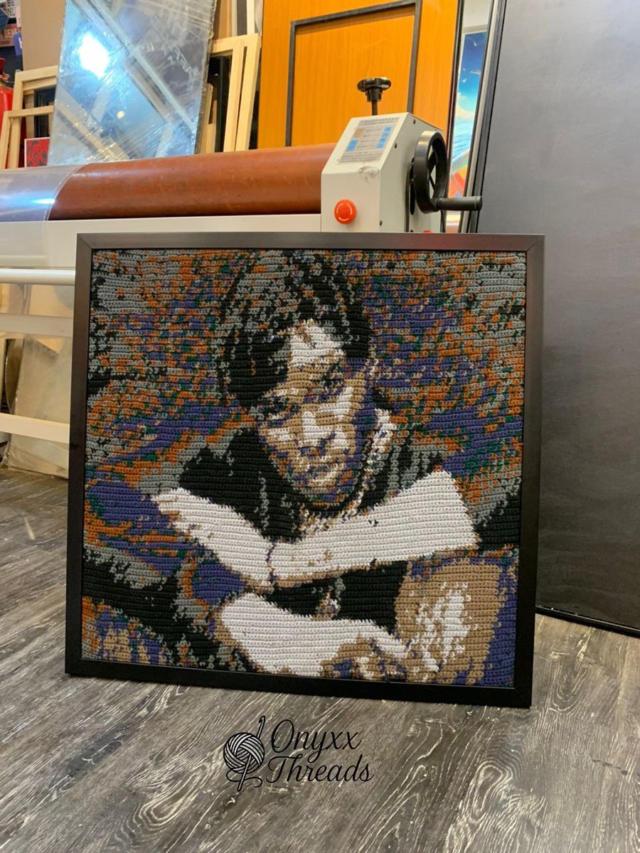 onyxx_threads's tweet photo. Framed, finished, and ready for a permanent wall.

To discuss a custom commission, send a DM or email

#crochet #ghana #accra #tapestrycrochet #art https://t.co/B90dhBK1Aa