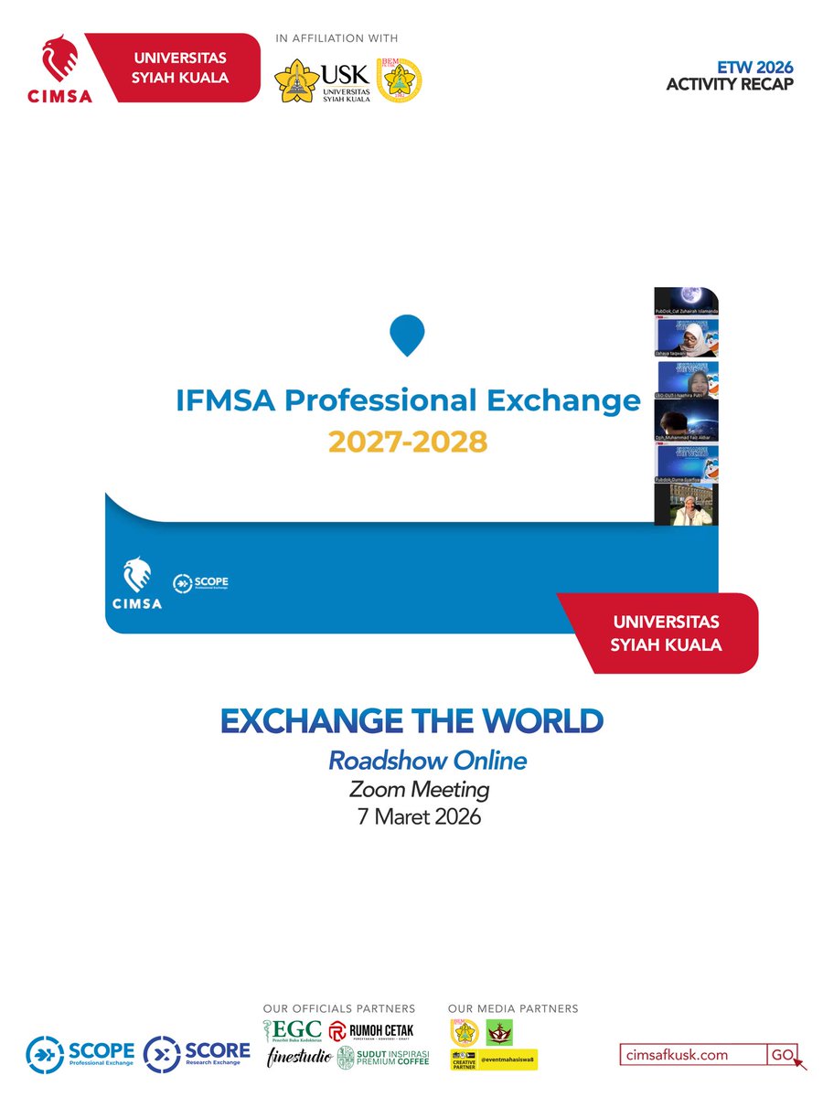 cimsafkusk's tweet photo. and aspirations that now feel closer than ever ✈️✨

Our deepest appreciation goes to our speakers, the mentors who shared their clinical and research exchange journeys and opened our eyes to global opportunities; to the Organizing Committee, https://t.co/zX3KIdaQTd