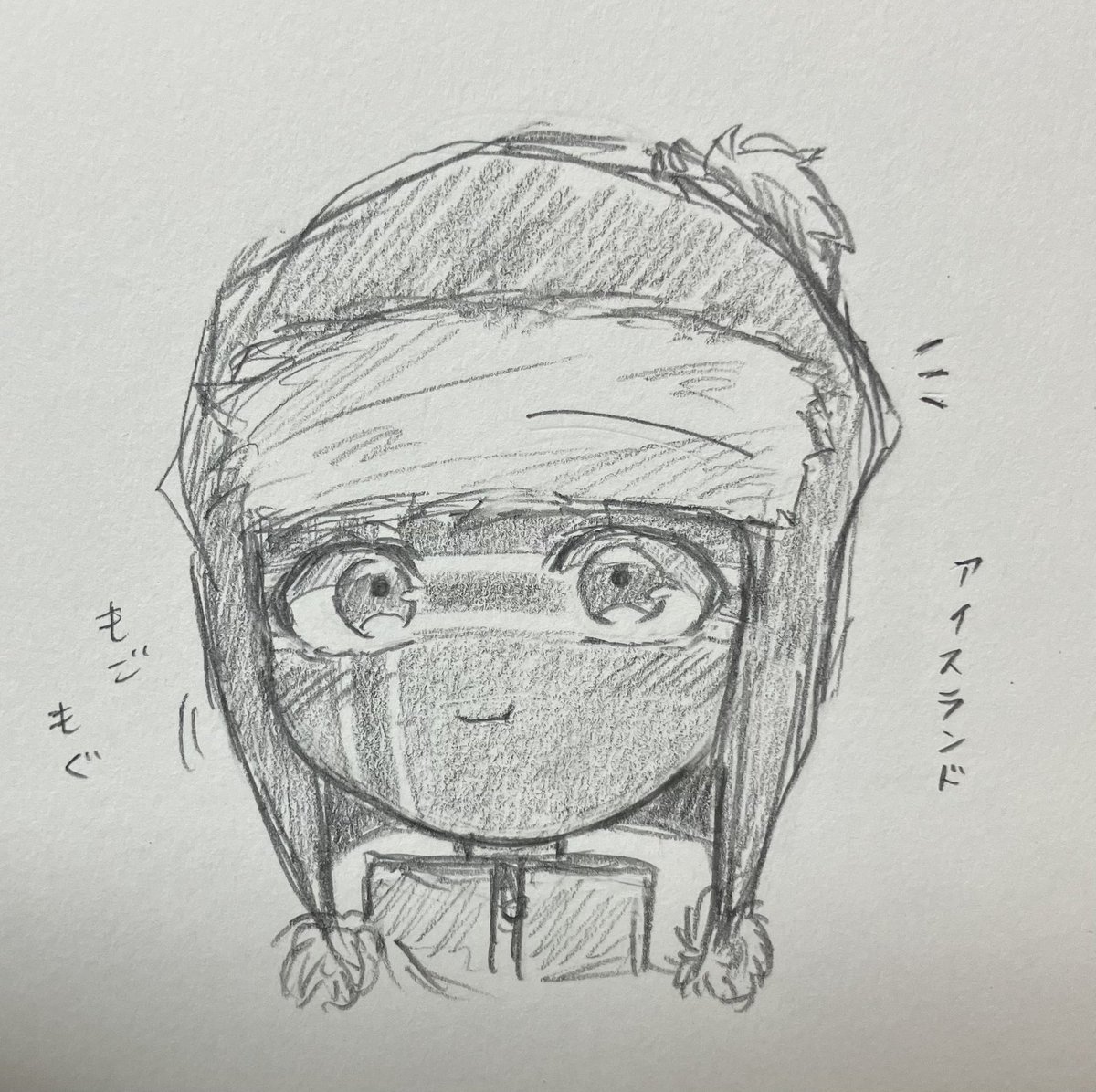 Maru_0165's tweet photo. なんか唐突に描きたくなった
私のｱｲ ｽﾗﾝ ﾄﾞは、北欧メンバーの中で一番の食いしん坊です（？）

北欧メンバー「ほら、これもやるよ」
ｱｲ ｽﾗﾝ ﾄﾞ「え！いいの！？ありがとー！((ﾊﾟｸｯ   ﾓｸﾞﾓｸﾞ」

的な感じで https://t.co/hzkb958VtI