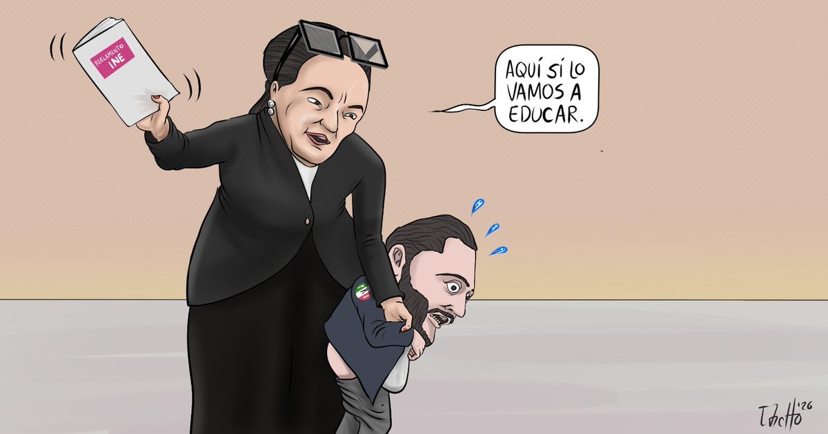 Tachonauta's tweet photo. Reprimenda 
Mi cartón en @Milenio https://t.co/DmkOqcodgd