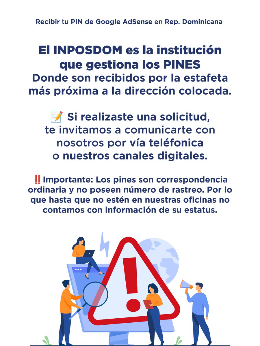 InposdomRD's tweet photo. ¿Estás pensando en solicitar tu PIN de Google AdSense?🙂‍↕️

En ese caso es importante que leas esta publicación detenidamente. 🔍

#INPOSDOM #PINdeGoogle #GoogleAdSense #MonetizarYouTube #CreadoresdeContenido https://t.co/Boh6LuKLQZ