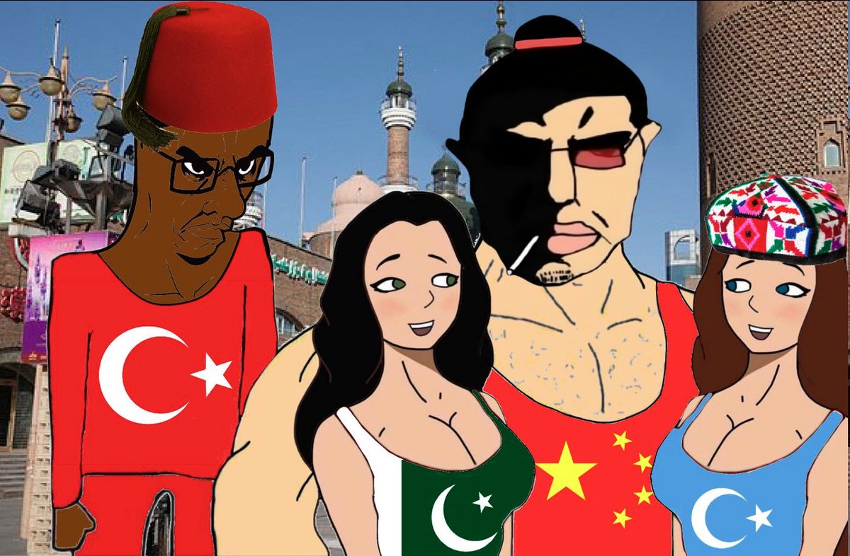 chudhapa's tweet photo. reminder to all turkroaches and uyghnigs that china curbstomped islam so hard that uhygur islamists had to run to syria to play their little isis larp fantasy https://t.co/vcN8b1P8Nn