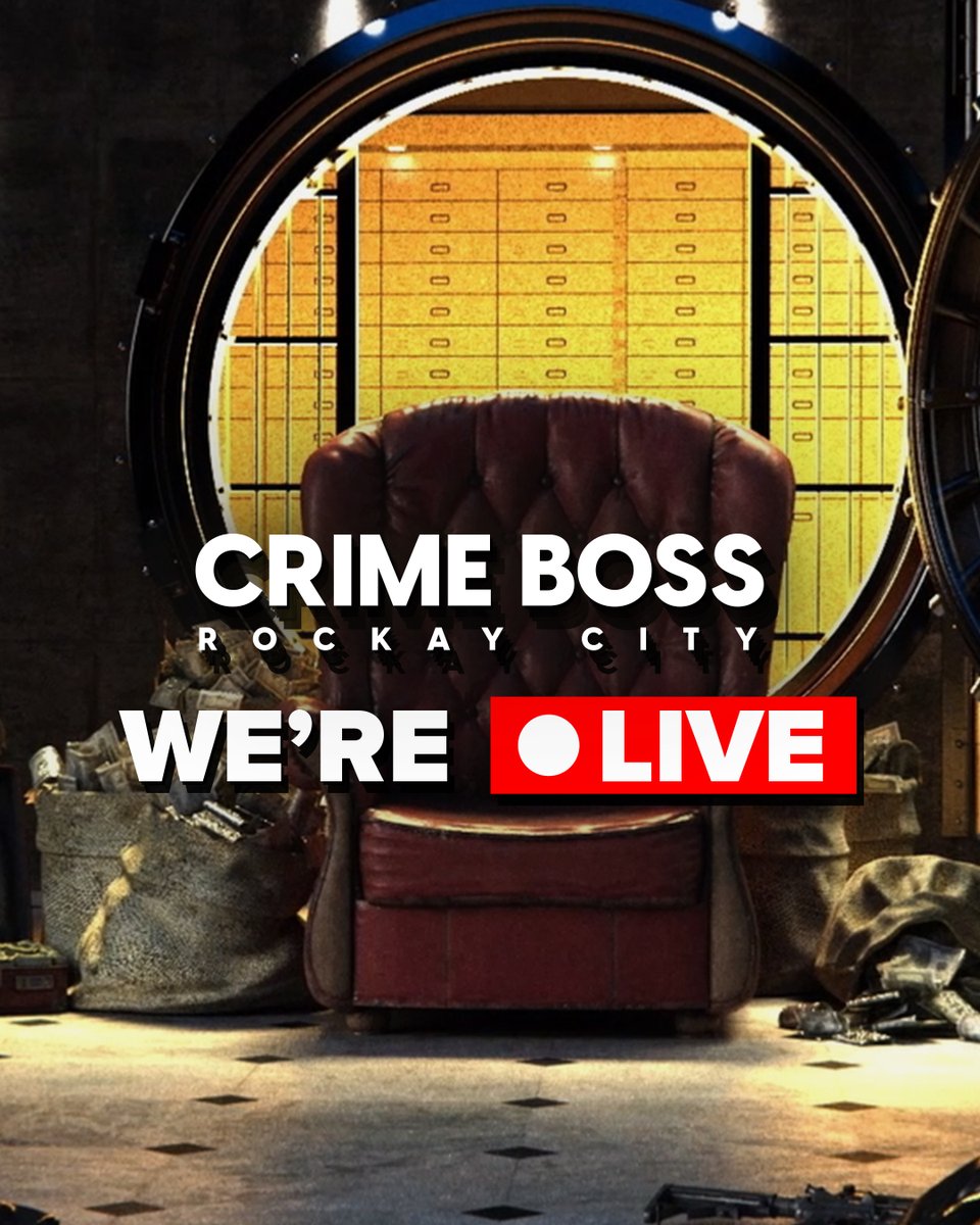 CrimeBossGame's tweet photo. WE'RE LIVE, Bosses. 👑 

Jarek and Julian are showing off old pre-release builds of Crime Boss right now.

Come see where it all started.

https://t.co/LiKAC5vH66

#CrimeBoss #RockayCity https://t.co/zDttvrzzrB