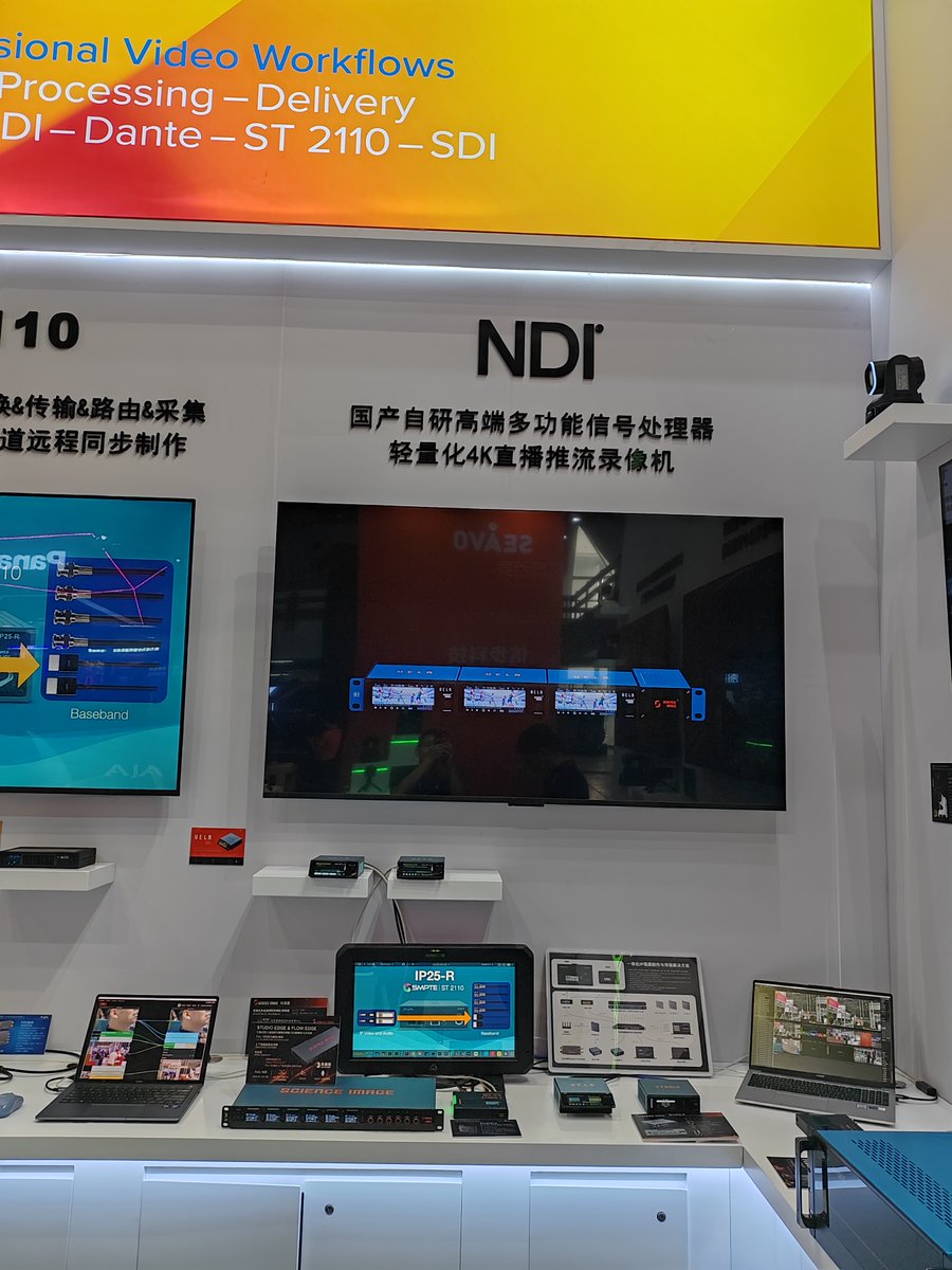 ScienceImage_cn's tweet photo. π#BIRTV2026 is already halfway over, and we've met more old friends than ever before!
#BORC #ScienceImage #4K #broadcast #program #Studio #livestream #videoproduction #NDI #ENCODE #DECODE #HDMI4K #Software #MultiProtocol #Codec #Recorder #NDIHX #NDIHX2 #NDIHX3 #SRT #Genlock https://t.co/Oz02X7Vd14
