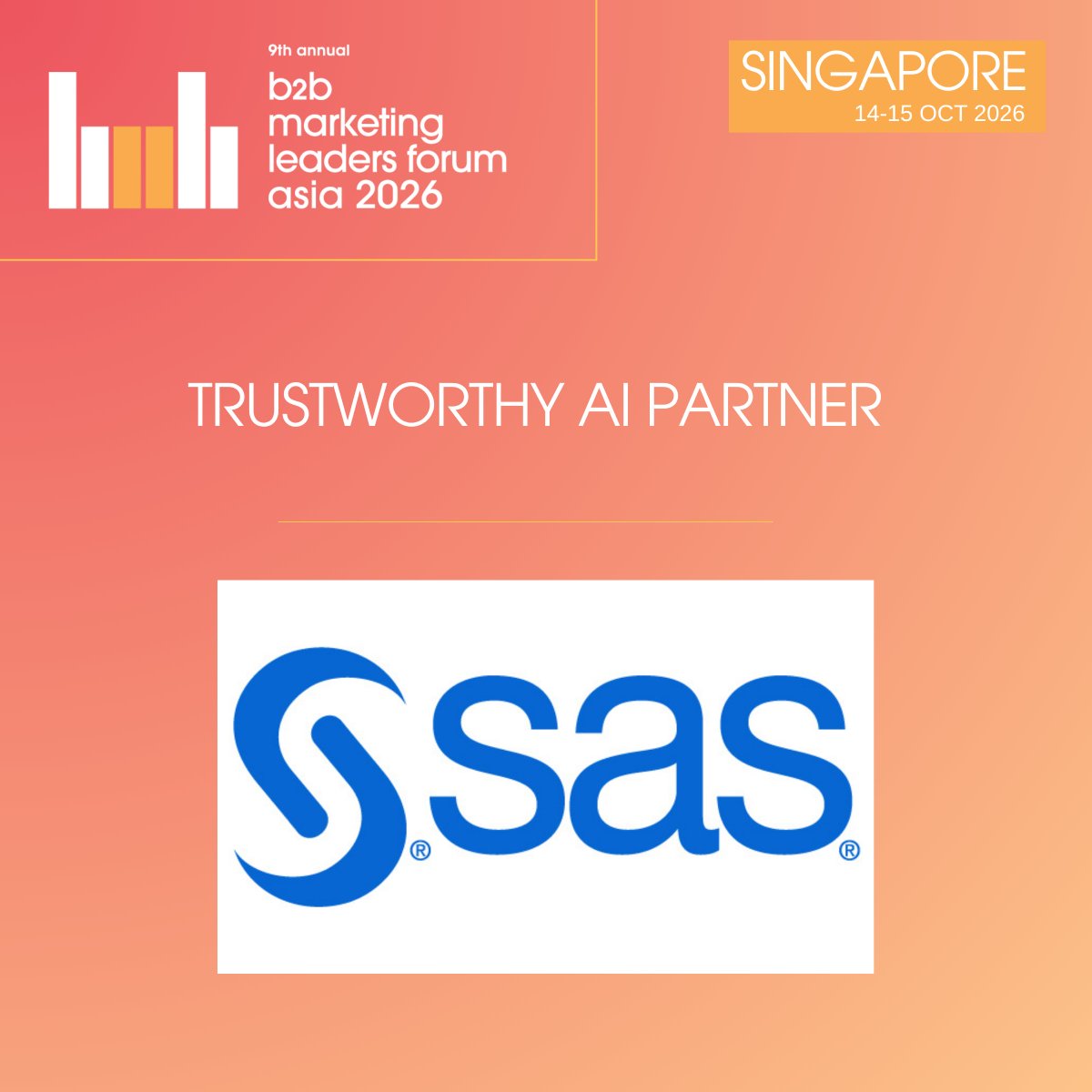 SASAsiaPacific's tweet photo. SAS’ Sameer Thakkar and Premanjali Gupta join fellow leaders at #B2BMarketing Leaders Forum Asia 2026 to explore mentorship, coaching, executive presence and navigating the leadership journey. 

Learn more: https://t.co/BjMShY1Q35

#B2BMktgAPAC https://t.co/jqENReXAzv