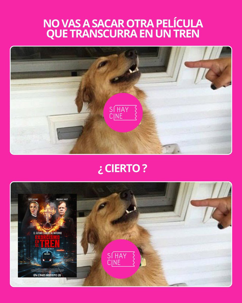 SihayCine's tweet photo. Y lo volveremos a hacer 😬
Hay pocos escenarios tan cinematográficos como un tren pero apostamos a que nunca has visto un exorcismo en uno 🚅
#ExorcismoEnElTren ✝️
En cines agosto 20 🍿
#SíHayCine #speeddemon https://t.co/hDHVmbc7gX