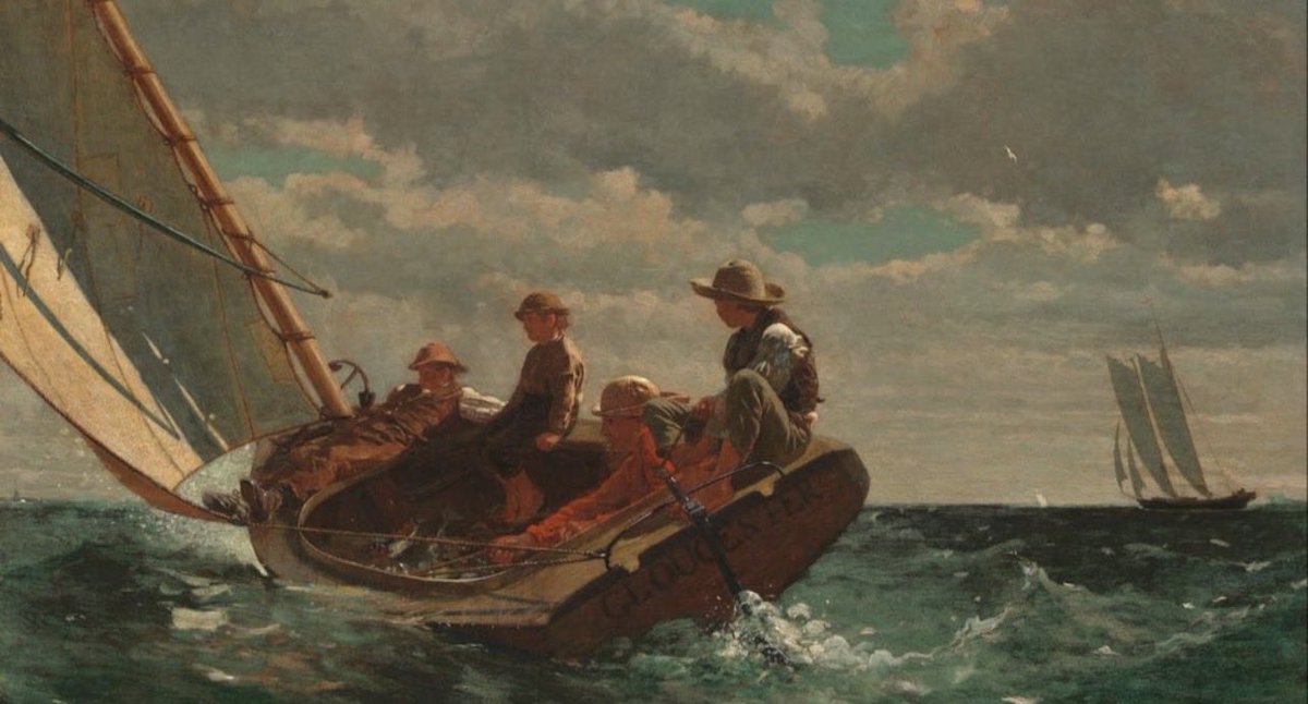Gentleman_Ways's tweet photo. 𝘉𝘳𝘦𝘦𝘻𝘪𝘯𝘨 𝘜𝘱 (𝘈 𝘍𝘢𝘪𝘳 𝘞𝘪𝘯𝘥)
Winslow Homer, 1876 https://t.co/y4s5xsEqLA