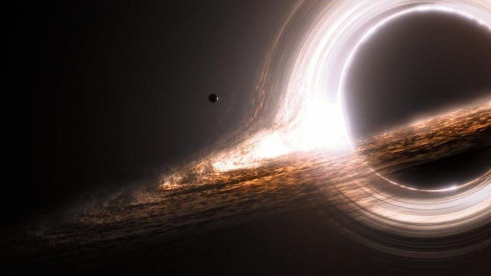 WatcherOfVoids's tweet photo. There is a place in the universe where time stops completely.
Not slows. Not pauses. Stops.

At the event horizon of a black hole, an outside observer watches you freeze in the last moment before you cross.

You never actually fall in.
You just redshift into eternity.
Dimming. Slowing. Frozen forever at the edge.

From your perspective?
You crossed instantly. Felt nothing.
Saw the entire future of the universe flash before you in a single moment.

Two observers. Same event.
Completely different realities.

Einstein called it relativity.
The universe calls it Tuesday. ⚛️