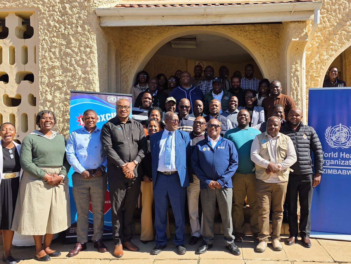 WHO_Zimbabwe's tweet photo. @MoHCCZim with WHO support, convened a National Health Emergency Response Operations Plan workshop in Kadoma. Opened by Chief Director for Public Health Dr Celestino Dhege, the workshop aims to define common processes &amp; responsibilities for health emergency responses in Zimbabwe. https://t.co/ZEad3vMj4l