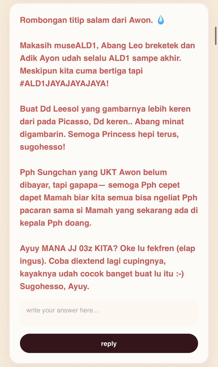 mentorasep's tweet photo. 1. Buat mentors, Pharita, Leo, Sangwon
2. Riwoo, Jay, Haruto, Sungchan
3. Riwoo orang Garut, aku liat dia makan dodol
4. MuseALD1, Leesol, Sungchan, Yuya https://t.co/pfgYXMTnGm