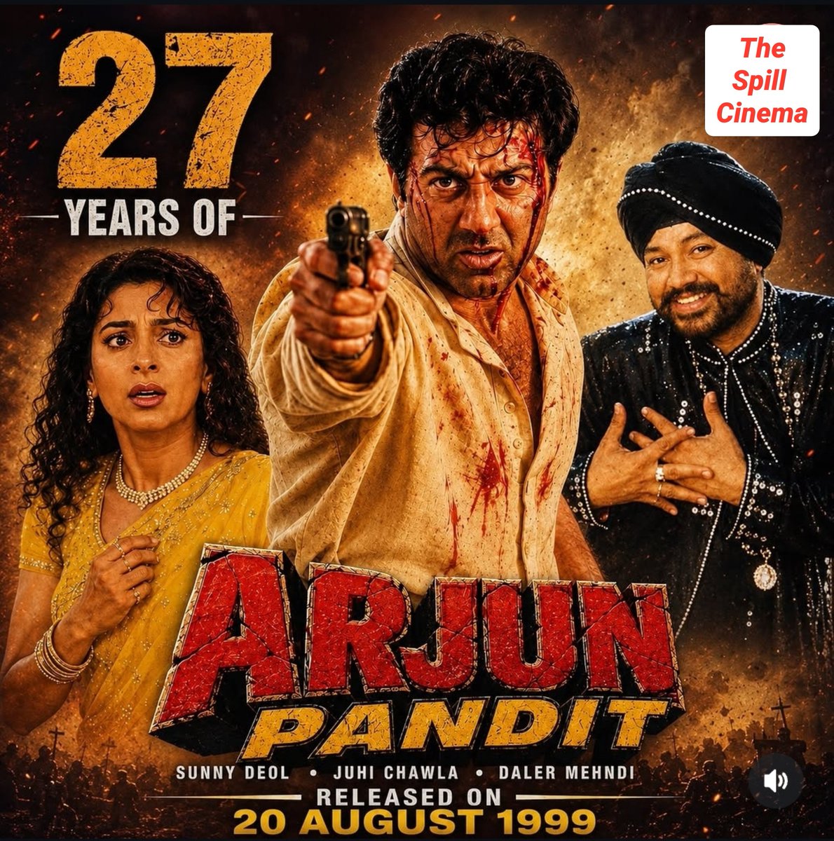 Arya3860190's tweet photo. 27 Years of #ArjunPandit
Baap of Kabir Singh and Animal
#SunnyDeol #JuhiChawla https://t.co/LGIf0wY2hu