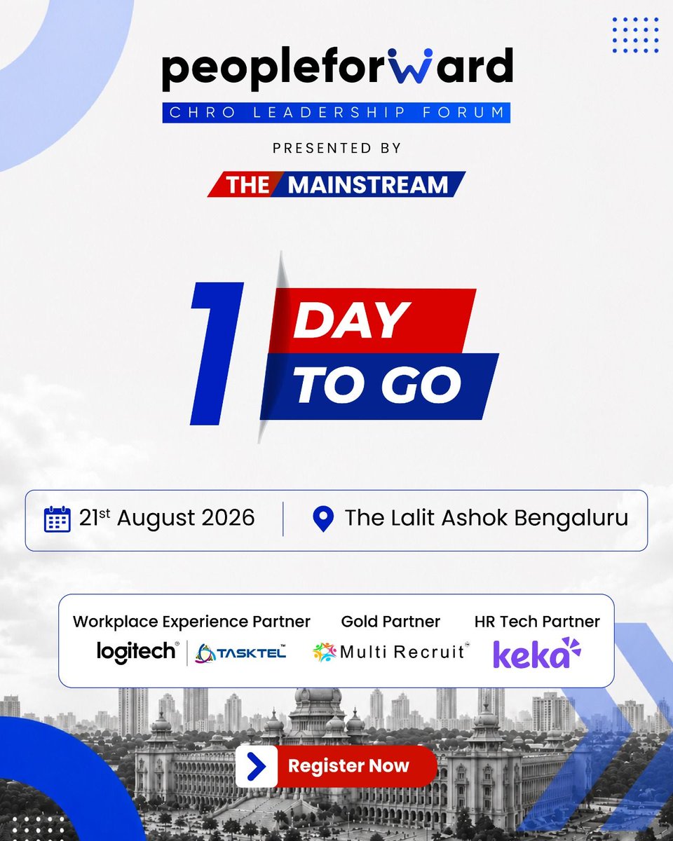 MultiRecruit's tweet photo. Proud to be the Gold Partner for #PeopleForward2026, bringing together India’s leading HR leaders to discuss talent, leadership, workforce transformation, and the future of work.

Looking forward to insightful conversations in Bengaluru tomorrow.

#MultiRecruit #HRleadership https://t.co/7oYpkvZiTy