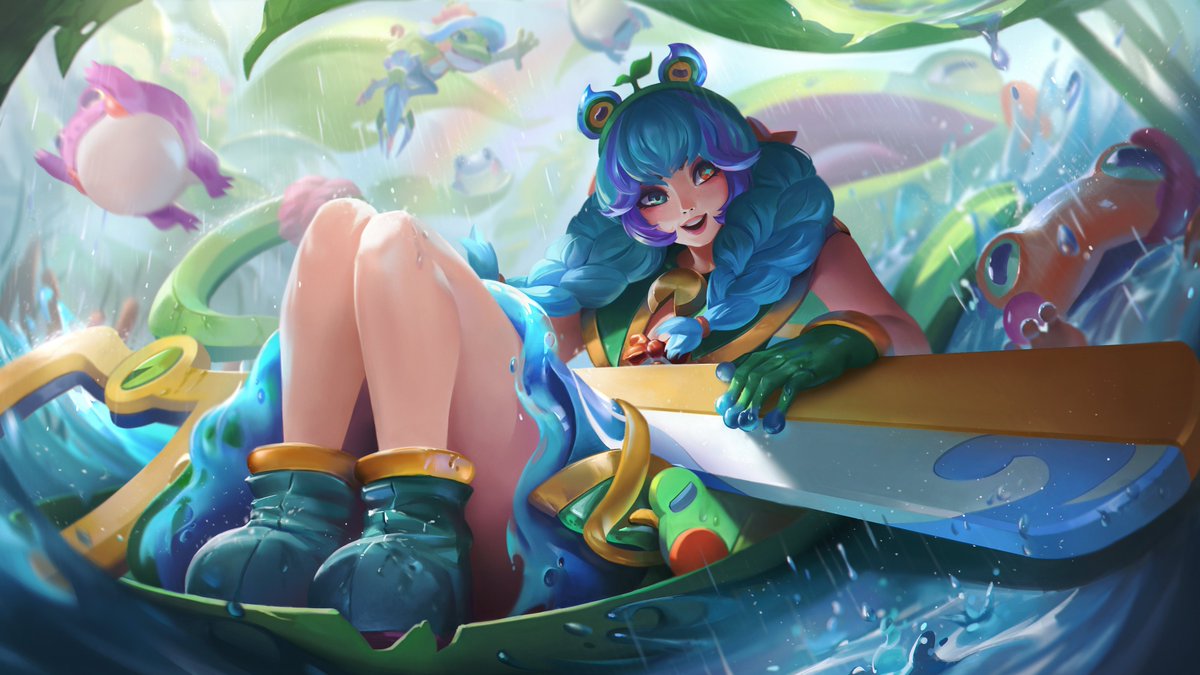 HdHenry_'s tweet photo. Gwebbit🐸 (Rain Shephard Gwen fan art)
#Leagueoflegends #Artoflegends https://t.co/oAwUlsW4VW