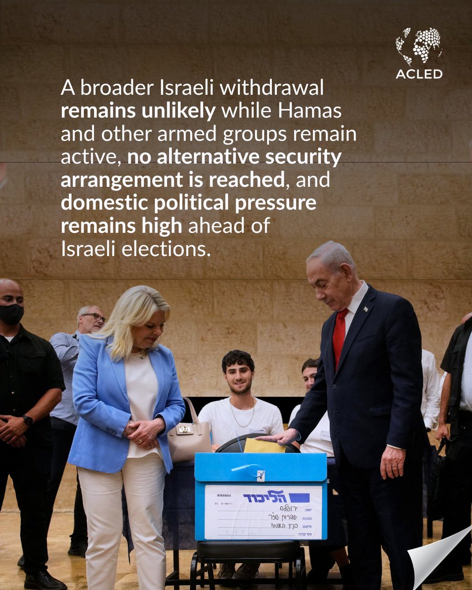 ACLEDINFO's tweet photo. Could US pressure lead Israel to make limited concessions in #Gaza? Explore: https://t.co/YGbYKPp6DJ https://t.co/ih3MMG93Ky