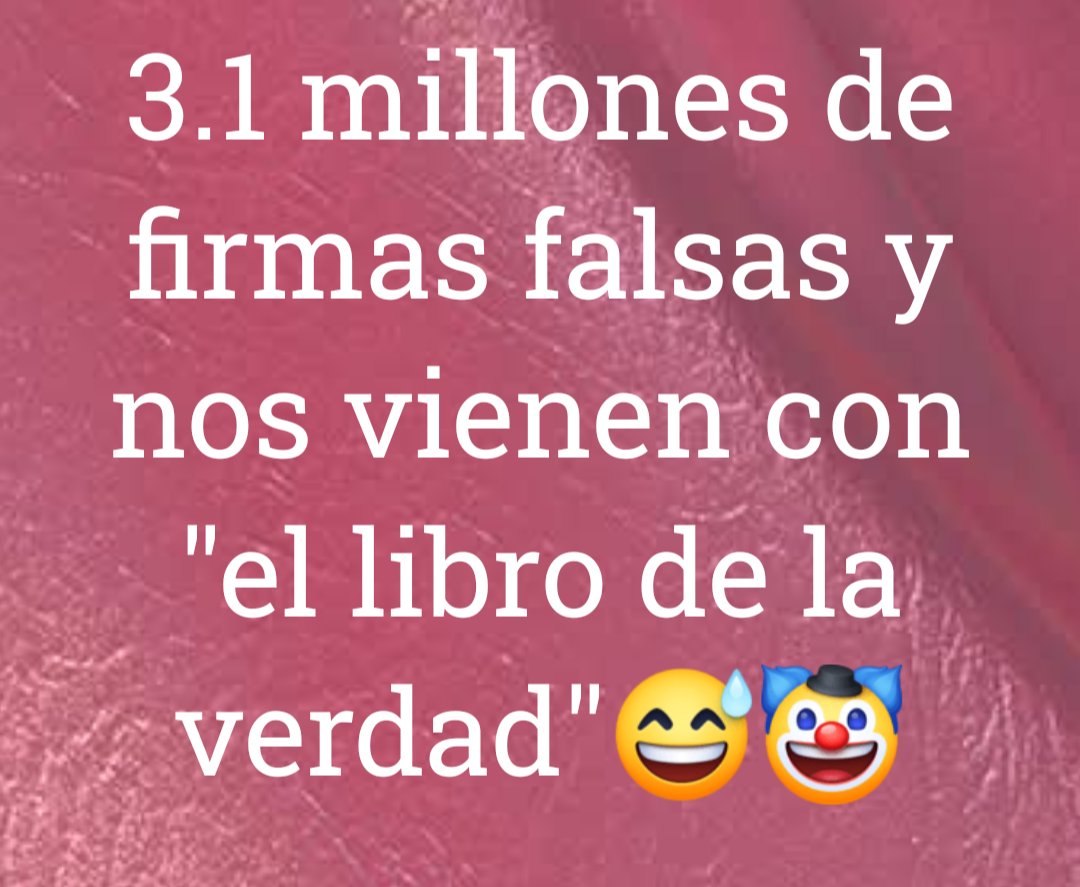 hensiskan's tweet photo. @AdrianaVeterin GOOOOOL Hijueputas!!!
3.1 millones de firmas FALSAS!!
Y NOS VIENEN CON EL LIBRO DE LA VERDAD!
APLAUDAN COMO FOCAS MALPARIDOS LAVAPERROS!! https://t.co/cgKB0q1WE1