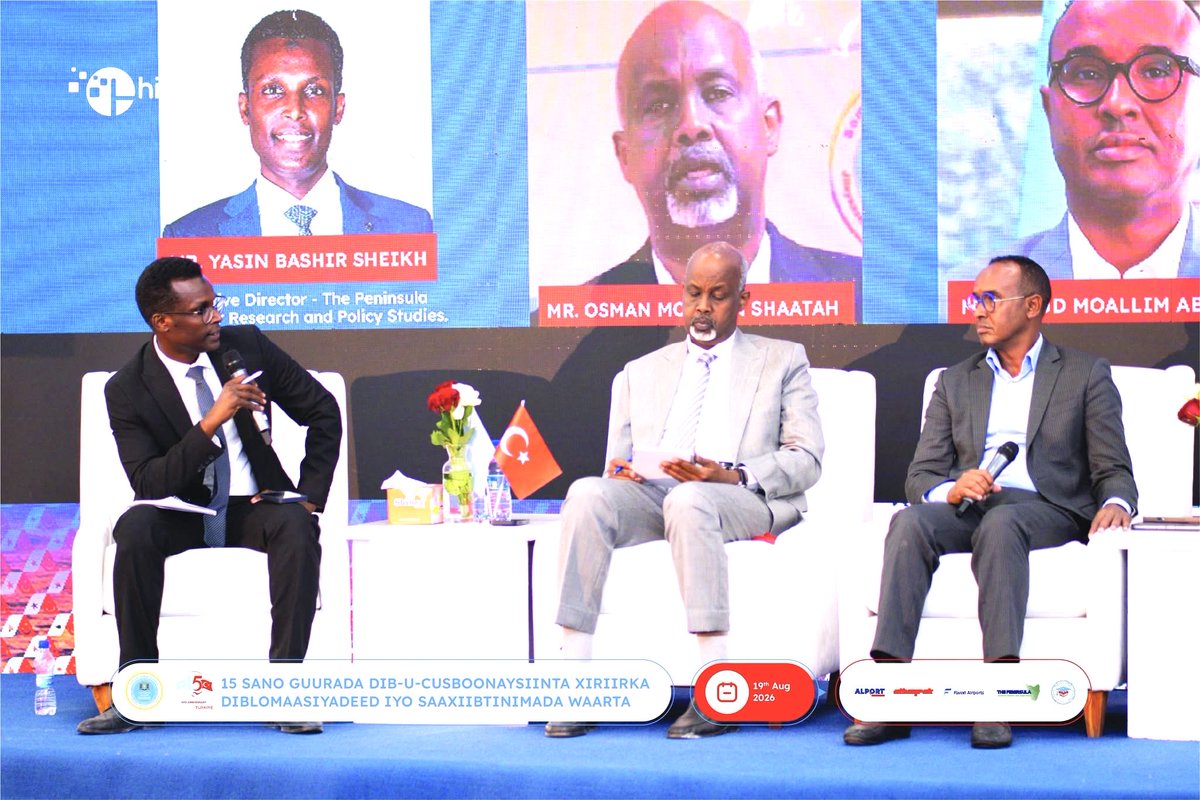 yaaska1988's tweet photo. It was an honor to moderate the Social Development panel at the event commemorating the 15th anniversary of the renewal of Somalia–Türkiye relations. I extend my sincere thanks to all the panelists for their participation and valuable contributions to the discussion. https://t.co/MEK7kEfvZl