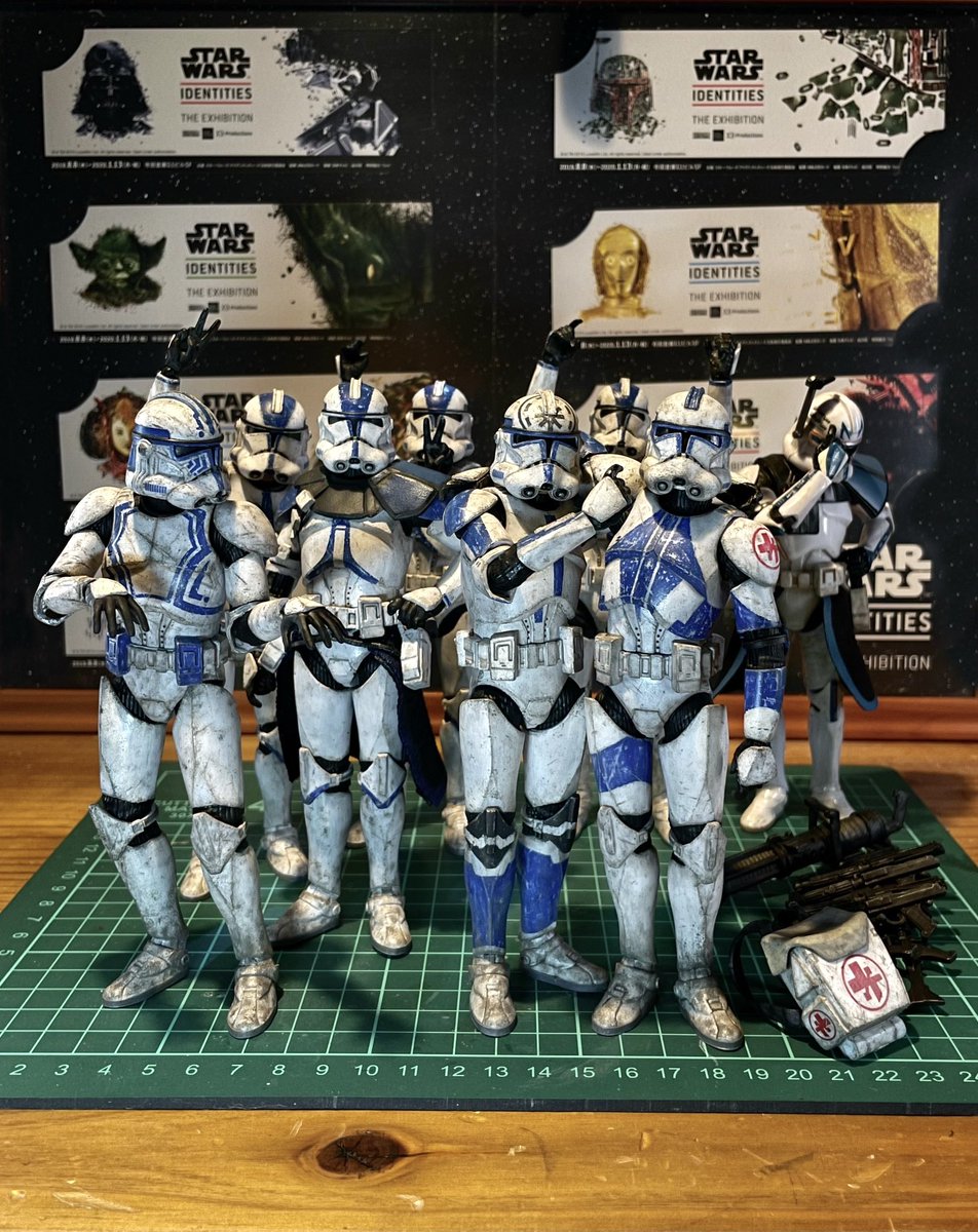 rainbird1987_X's tweet photo. #自分の楽しみのためだけに作った作品を見せて 
大好きな501stクローンは軍拡中です。クレル将軍のリリースを信じてる🥺✨ https://t.co/QfWp7rQV3w