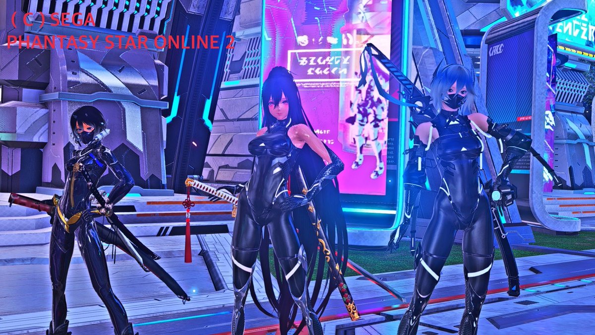 tomhiryo's tweet photo. チームの人達と全身タイツを絡めてSS！

考えたメンバー、天才すぎる

#PSO2NGS_SS https://t.co/ZDdhwBc5zQ