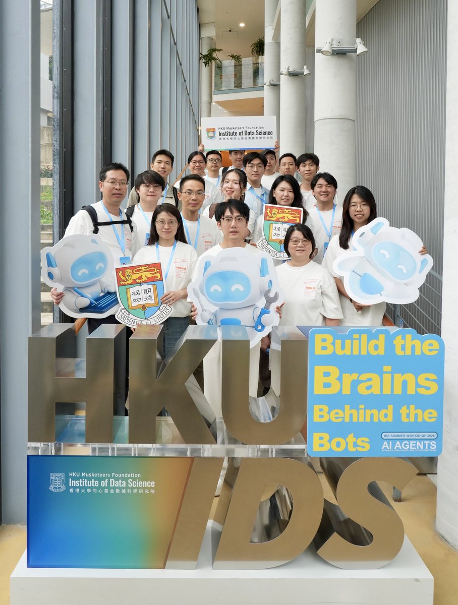 hkudatascience's tweet photo. Bright sunshine marked the beginning of a vibrant journey of learning and exchange at the IDS Summer Workshop 2026 with Prof Chao Huang @huang_chao4969!
 
#HKU #HKUIDS #DataScience #AI #AIAgents #SummerWorkshop https://t.co/Mr3ekT5g0c
