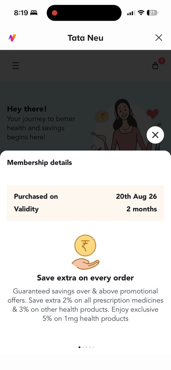 AplhaBeta's tweet photo. @tata_neu @1mgOfficial  I’m already a care plan member, however ₹275 are automatically getting added to my cart value under care membership head.. I need to order medicines on priority however your shitty chat support doesn’t have humans to understand the issue https://t.co/XHNMBbLsDm