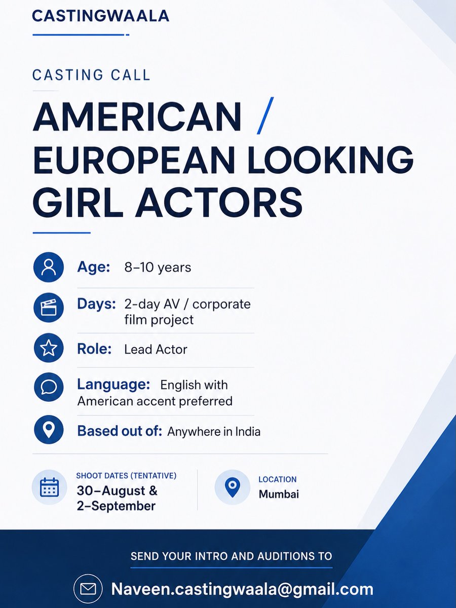 TrueFilmLovers's tweet photo. #Mumbai Audition/Casting/CrewCall #TFL

#Fauzi #Raaka #Ramayana #Varanasi #Toxic #SpiderMan divya mishra #Haiwaan #Awarapan2 #NayyiNavelli

Cont: Naveen.castingwaala@gmail.com

Note: We, not related to post by any means
Not responsible if any mis-doing

by @castingwaala_company https://t.co/y7kxmyLNSK