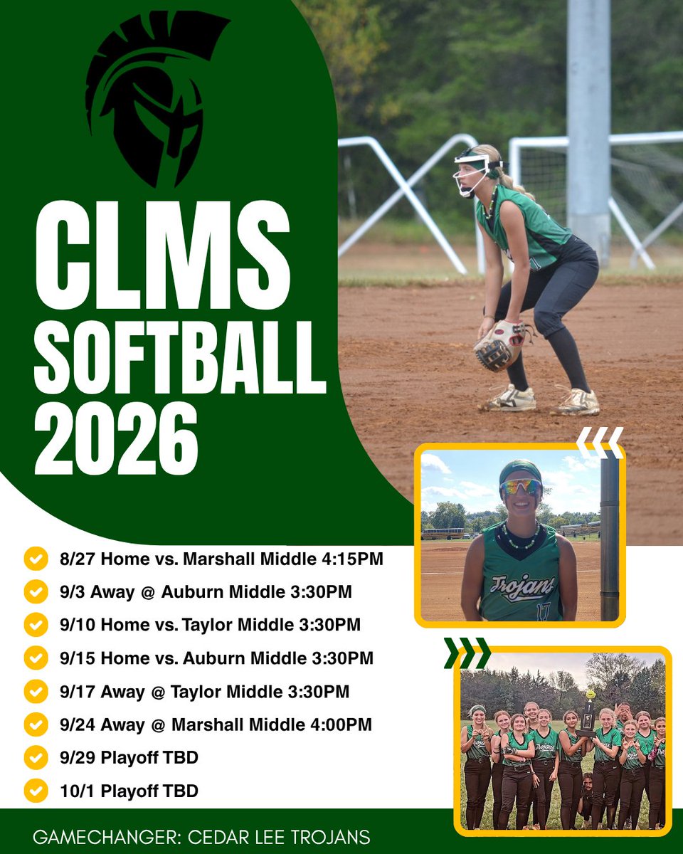 averyblake_2031's tweet photo. Excited to take the field for my last middle school season! 🥎

@CLMS_TROJANS 
@CLMSAthletics 
@VAUnitySB 
@UnityBlasi 
@ExtraInningSB https://t.co/omwTwpCAXw