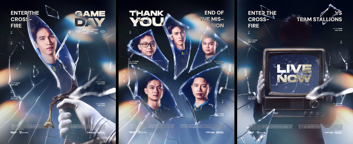 ifadio's tweet photo. CrossFire at Esports World Cup 2026 — Visuals for @geekay_esports 

A darker direction for this one.
One of my favorite sets from EWC so far.💙 https://t.co/mz15290uce