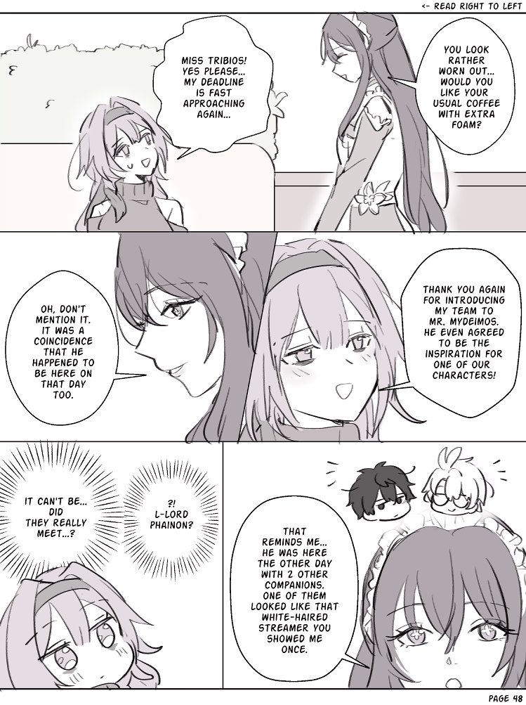 wwuphai's tweet photo. [I got hired by my 2D husband?!] myph      
-The Deliverer 
pages46~49 https://t.co/UMIsCWAs8d